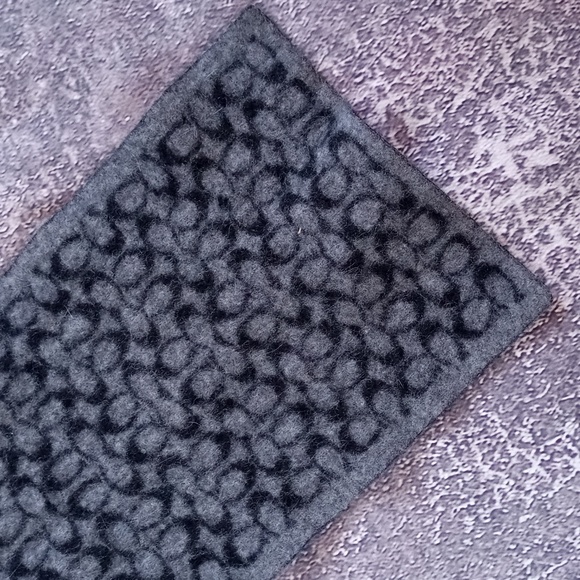 COACH C Pattern Wool Scarf - Picture 3 of 7